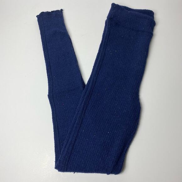 Free People Soft Comfy Blue Leggings Women Cotton Polyester Size Small - Picture 2 of 7